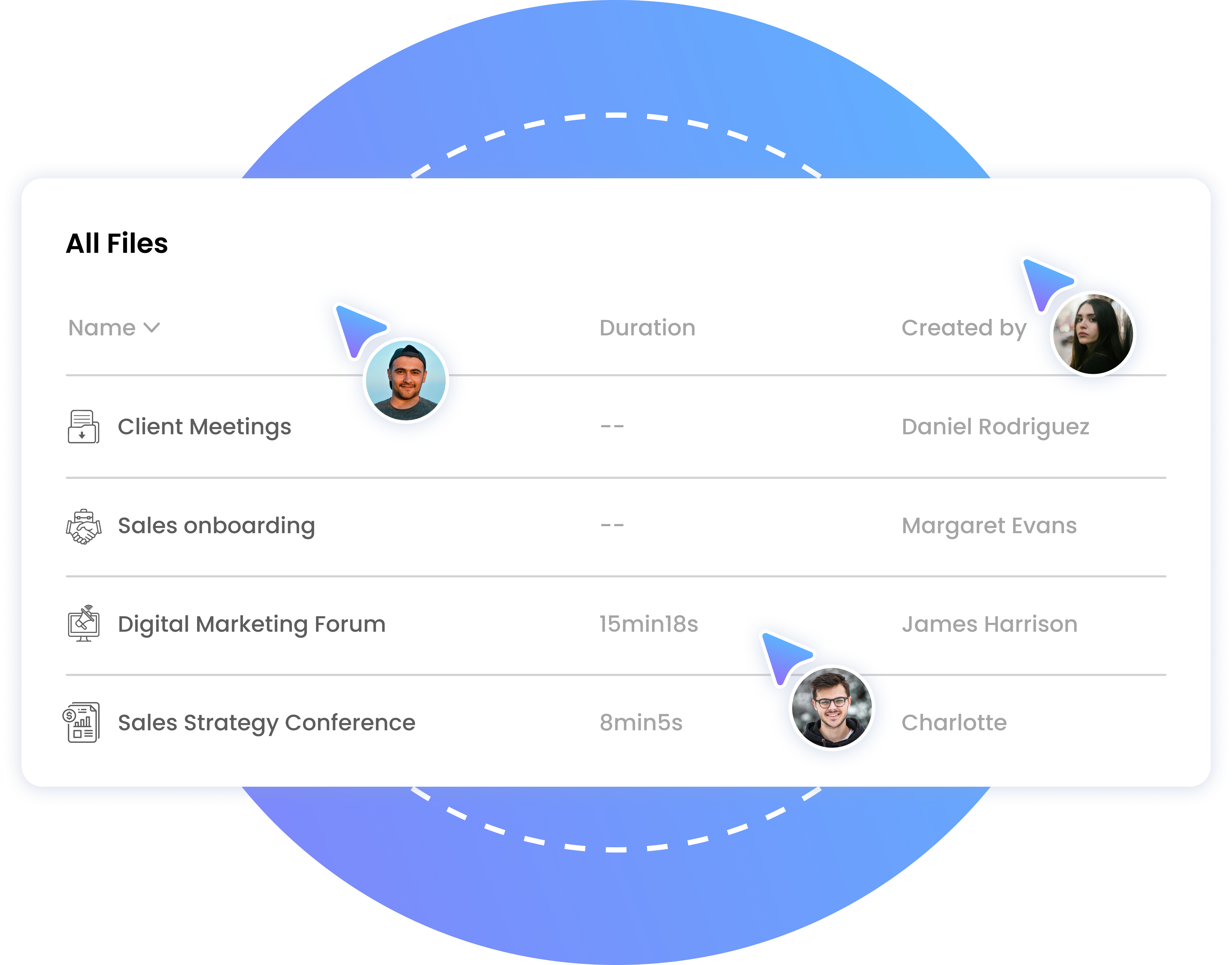 Team knowledge base interface